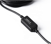 Cable de Impresora USB 2.0 Negro de 10m, Tipo A Macho a Tipo B Macho con Ferrites IC
