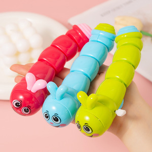 Wind Up Caterpillar Toy For Children <b>Plastic</b> Inertia Moving <b>Animal</b> Design Educational Toy 2 To 4 Years Unisex - Product Image 1
