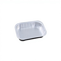 Moules à gâteau carrés en aluminium de 10 oz (4,41 po) – Contenants alimentaires jetables en PET de 500 ml pour pouding – Emballage alimentaire de qualité alimentaire