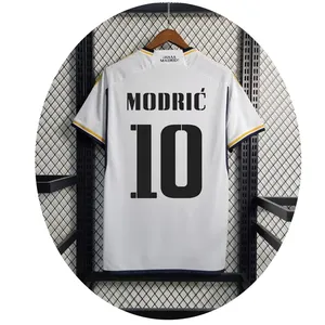 Madrid 2023-2024 novo futebol desgaste BENZEMA futebol jersey ALABA jersey MODRIC fora camisa fã versão uniformes reais camisetas