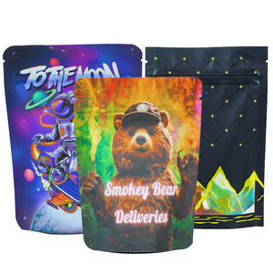 Bao bì chết cắt nhiệt niêm phong đứng lên túi thực phẩm in 3.5g Túi nhôm nhựa Ziplock 3.5 tùy chỉnh Túi Mylar - Product Image 4