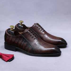 New Stylish Luxury Custom Designer Mens Shoes <b>Pointed</b> Toe Lace-up Anti-Slip <b>Light</b> Weight Breathable for Office & Career - Product Image 1