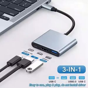 3-in-1 HDTV to USB <b>C</b> Digital AV Multiport <b>Adapter</b> USB <b>Type</b> <b>C</b> Converter to 4K USB 3.0 100W PD for Laptop Mobile Phones - Product Image 6