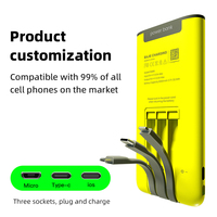 Bajie Charging Neue Geteilte 2-in-1 Powerbank & Ladestation mit LED-Anzeige Schnelles Laden 6000mAh Tragbar für Öffentliche Nutzung