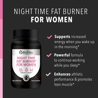 Capsules de brûleur de graisse de régime mince Supplément de perte de poids Nature Fit Capsules de perte de poids Brûleur de graisse de nuit pour le métabolisme des femmes