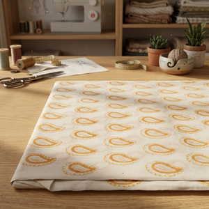 Tissu en coton imprimé à la main, écologique, fabriqué sur mesure, motifs traditionnels indiens, décoration d'intérieur de haute qualité, rideau - Product Image 3