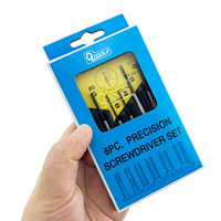 Juego de 6 Destornilladores de Precisión, Mini Kit de Destornilladores Phillips para Reparación de Relojes, Gafas, Celulares, Juguetes Electrónicos, Herramientas Manuales