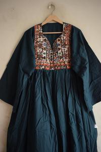 Vestido largo bordado |   Vestido de Algodón Hecho a Mano |   Vestido Bohemio Holgado |   Vestido Étnico de Verano |   Vestido Afgano con Cuello en Forma de Y - Product Image 6