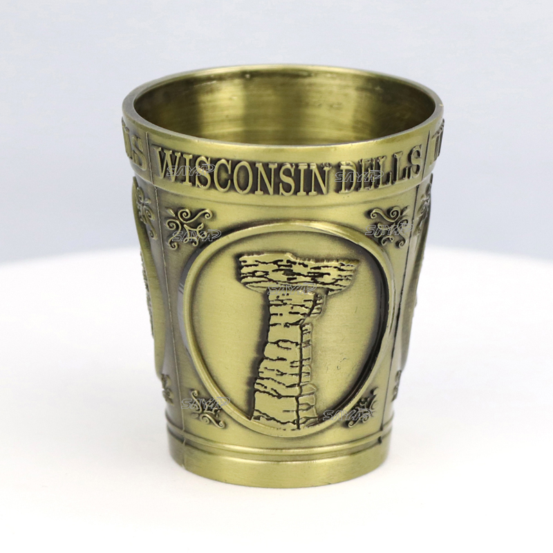 金属ショットグラスカスタマイズ昇華高品質ユニークスタイルお