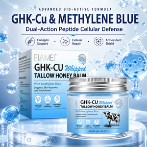 Baume Fouetté au Suif de Bovins Nourris à l'Herbe ELAIMEI avec GHK-Cu et Mélamine Bleue pour le Soulagement de l'Eczéma, la Restauration de la Barrière Cutanée, Crème <span class=keywords><strong>Visage</strong></span> - Product Image 1