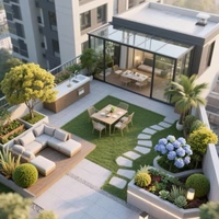 Solárium de Vidrio Moderno Personalizado, Casa Prefabricada de Aluminio para Patio, Solárium Independiente para Uso en Exteriores o Hoteles, Hecho en China