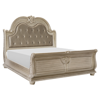Juego de Dormitorio de Lujo Estilo Saudí Moderno con Cama Tapizada Tamaño King o Queen para Arabia, Catar y Dubái
