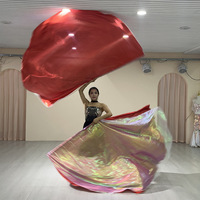 Drapeaux de danse de louange pour l'église chrétienne SHE DANCES, 1,9 m x 1,4 m, fuchsia, double couche de polyester, avec bâtons