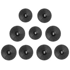 Rouser Fitness Nouveauté Ballon lesté en PVC noir antidérapant robuste avec logo personnalisé pour l'entraînement en <span class=keywords><strong>kg</strong></span>/lbs - Product Image 2