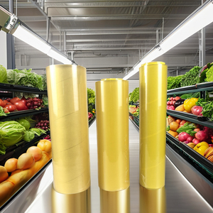 Huile de soja de qualité alimentaire 30cm par 300m PVC <span class=keywords><strong>Wrap</strong></span> Cling Film Pvc Cling Film-<span class=keywords><strong>wrap</strong></span> Envoplast Papier Maître Rouleau pour Nourriture Légumes - Product Image 5