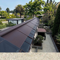 Store banne rétractable en aluminium pour fenêtre de toit, pare-soleil extérieur à commande manuelle