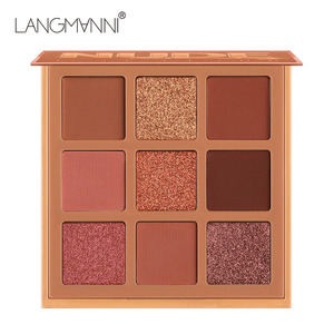 Palette Ombretti Lusso Cosmetici Trucco Piccola Tonalità Neutra Nude 9 Colori Lunga Durata Senza Polvere Sfusa - Product Image 1