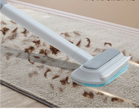 Brosse multifonctionnelle 3 en 1 de haute qualité pour enlever les poils d'animaux, manche long, outil de nettoyage des fenêtres, outil manuel pour chiens