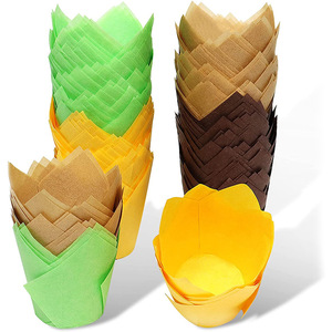 Amazon hot Molde Reposteria Disposable Baking Cupcake Wrappers Liners Pastry Greaseproof Paper Baking Cup