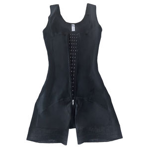 Fajas Colombianas para mujer, prenda de compresión doble alta, de Abdomen Control, gancho y cierre de ojos, Control de barriga, mono ajustable - Product Image 2