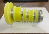 Support de montage pour roue d'encodeur, roue en polyuréthane, cadre de montage, périmètre 200 mm, diamètre 50 mm, industriel