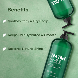 Champú de Árbol de Té 100% Puro de Marca Privada con Aceite de Menta, Lavanda y Romero - Product Image 5