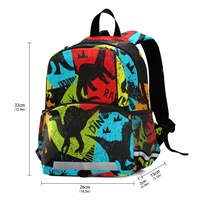 Mochila Escolar Infantil Antirrobo de Alta Calidad con Diseño de Dinosaurio, MOQ Bajo