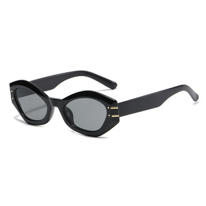 Maidis Cat Eye Sunglasses White <b>Frame</b> Pink Lens UV400 Women's Fashion Sun Glasses - Product Image 5