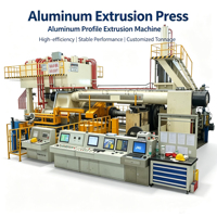 Presse d'extrusion d'aluminium 1250T à changement rapide de moule, pour billets de 5 pouces, pour profilés électriques de barres omnibus, destinée aux clients du Moyen-Orient