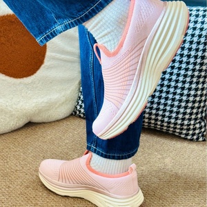 Chaussures de marche unisexes en maille à enfiler, plates, respirantes, semelle MD, confortables, pour la santé, pointures EU35-45, baskets décontractées pour femmes, vente en gros - Product Image 3