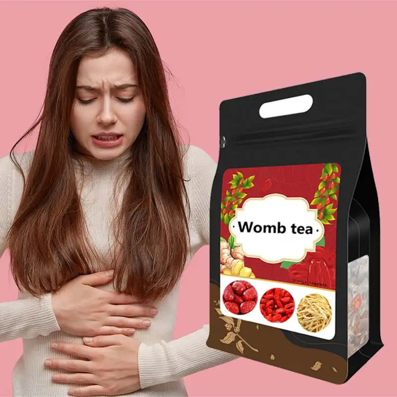 Menghilangkan menstruasi teh menyesuaikan tas, kaleng, kotak kemasan rahim teh kesehatan mengobati kram menstruasi penyembuhan pembersih Kesehatan