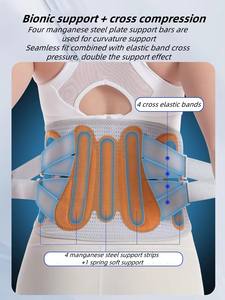 Penyangga Punggung untuk Nyeri Punggung Bawah, Penopang Lumbal Hernia Diskus, Sciatica, Arthritis Desain Bernapas yang Dapat Disesuaikan untuk Pria dan Wanita - Product Image 4