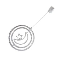 Lumières suspendues 3D en forme de pentagramme, lune, renne et flocons de neige, alimentées par piles, 8 modes, pour Noël, fenêtres, fêtes, décoration de la maison et de la chambre