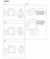 Potentiomètre de réglage HW DB-3296 latéral, 30 tours, tolérance 10 %, montage compact sur circuit imprimé, céramique métallique, équipement de communication, personnalisé OEM ODM
