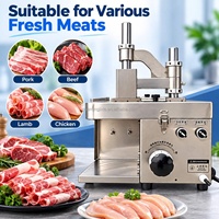 Trancheuse à viande électrique professionnelle pour bœuf, mouton, porc, machine à découper la viande à épaisseur réglable pour la cuisine