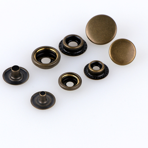 Nhà Máy Biểu Tượng Tùy Chỉnh <span class=keywords><strong>4</strong></span> Phần <span class=keywords><strong>1</strong></span> Bộ Kim Loại Brass Snap Nút Logo In Ấn Jeans Nút - Product Image 6