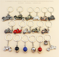 Porte-clés de moto simulé, mini porte-clés mécanique, pendentif métallique innovant, cadeau pour les passionnés de moto