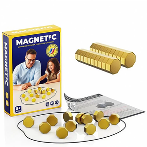 Jeu de stratégie avec pierres magnétiques, jeu de société interactif avec aimants pour les soirées en famille, enfants, adultes, pièces de haute qualité (3,4 cm de long) - Product Image 5