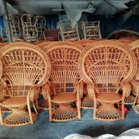 Fauteuil en Rotin Canne Paon Fait Main Nouveau Design