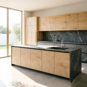 Meubles de <span class=keywords><strong>cuisine</strong></span> sur mesure de luxe italiens BALOM, design moderne et modulaire sans poignées pour projet de villa - Product Image 2