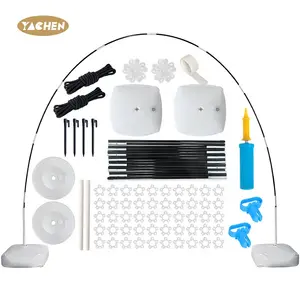 Yachen 15 phần sợi Carbon Ballon vòm Kit Bóng đứng Backdrop có thể điều chỉnh bóng vòm đứng Kit cho trang trí