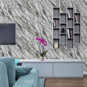 Carta da Parati in PVC Effetto Marmo Goffrato di Alta Qualità, Moderna, Ignifuga, Impermeabile, Durevole, per Hotel, Ville, Ospedali, Personalizzabile OEM - Product Image 5