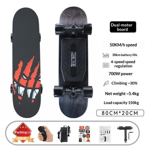 Patineta Eléctrica MUSULON de Cuatro Ruedas, Doble Rocker, Control Remoto, Doble Kick-Tail, Motor Dual, 40 km/h, 80 cm, Dispositivo de Movilidad S - Product Image 2