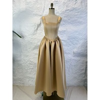 OUDINA Nouvelle Robe de Soirée Élégante Vintage en Satin à Col Halter Coupe A-line Grande Taille pour Femmes