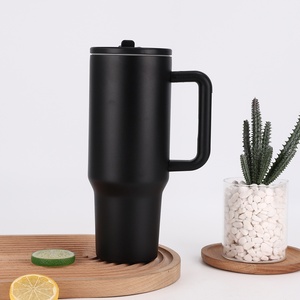 Gobelet isotherme en acier inoxydable de 40 oz avec couvercle anti-fuite pour boissons chaudes/froides - Utilisation portable en véhicule - Product Image 6