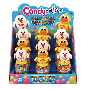 BESTAR Juguete Interactivo para Niños, Bola de Caramelo con Forma de Animal Divertido, Pollito, Pato, Bobble Head, Caramelos Duros de Gelatina Coloridos en Botella - Product Image 3