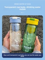 Mug élégant pour PC avec infuseur intégré pour thé et eau – Design portable et écologique inspiré d'Instagram – Idéal pour l'été et les étudiants