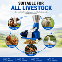 Nouvelle machine à granulés d'aliments pour animaux à petite échelle, modèle 150 160 180, moteur monophasé, volailles, bétail, métal