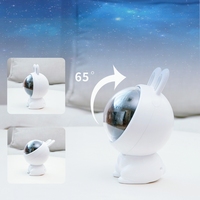 Adorable veilleuse projecteur lapin-Projection rotative à 360 °, effets d'éclairage multiples, lampe décorative pour chambre d'enfant