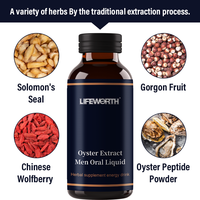 Lifeworth Male Healthcare Boisson liquide orale Supplément d'extrait de maca d'huître pour hommes améliore l'endurance et combat la fatigue
